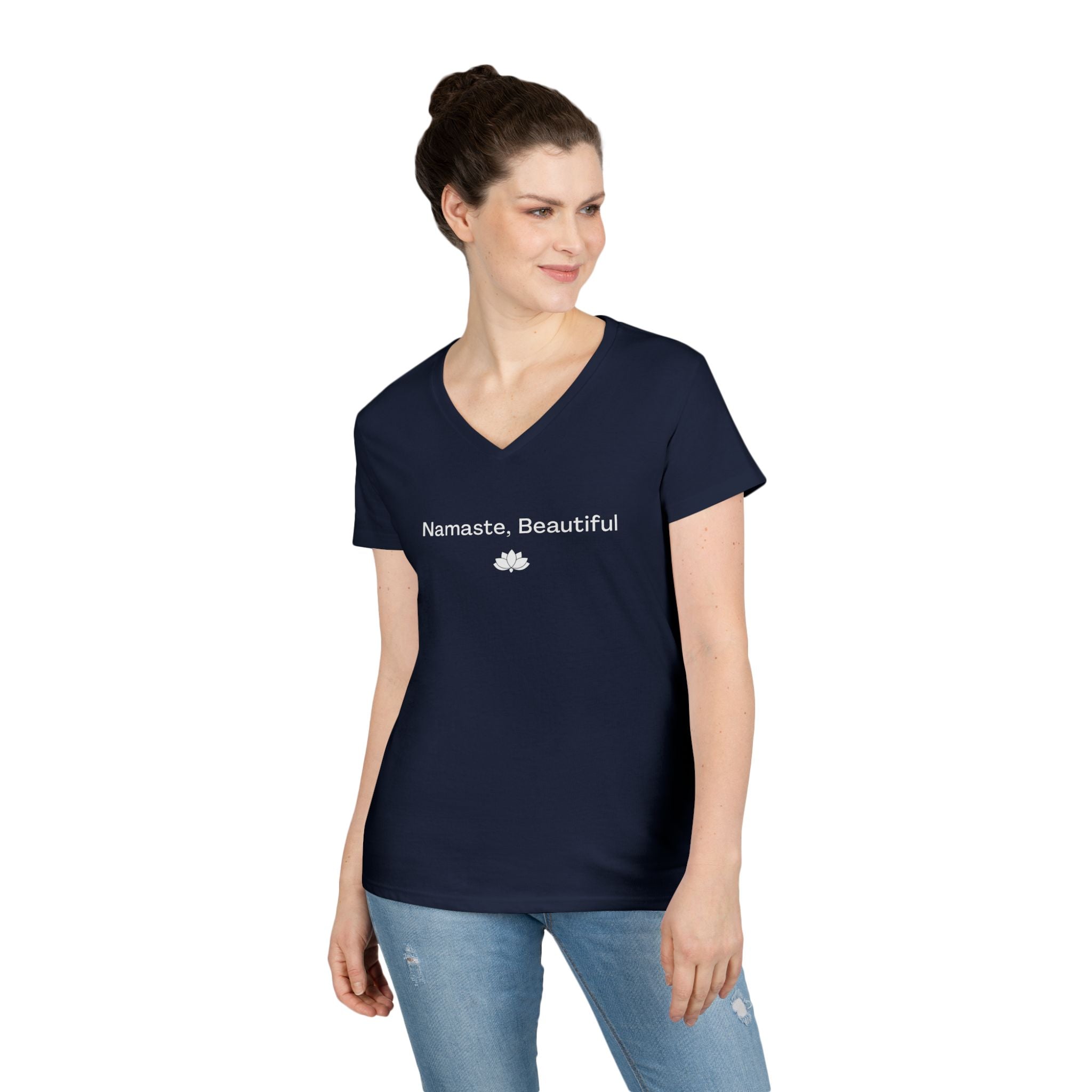The Signature "Namaste, Beautiful" V-Neck