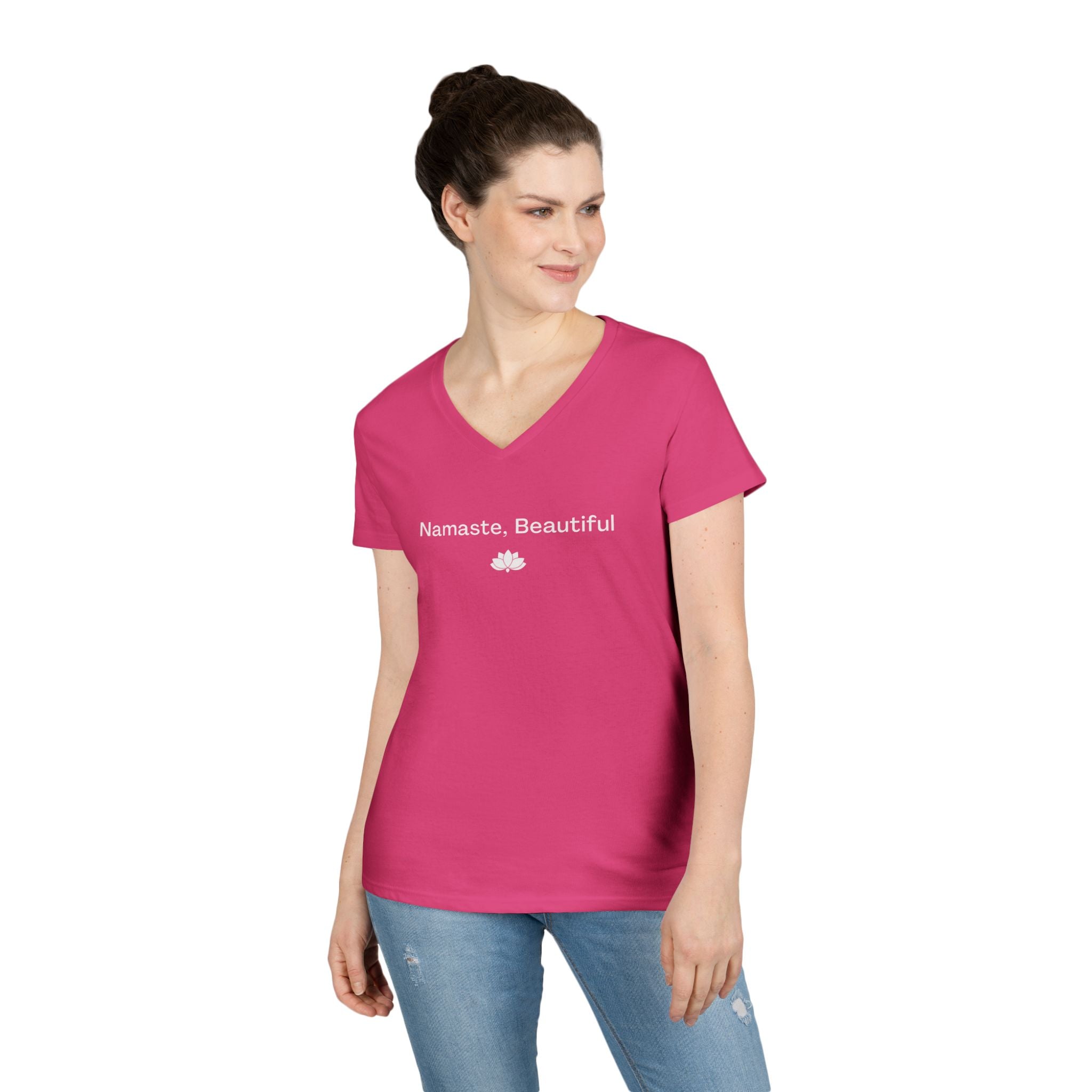 The Signature "Namaste, Beautiful" V-Neck