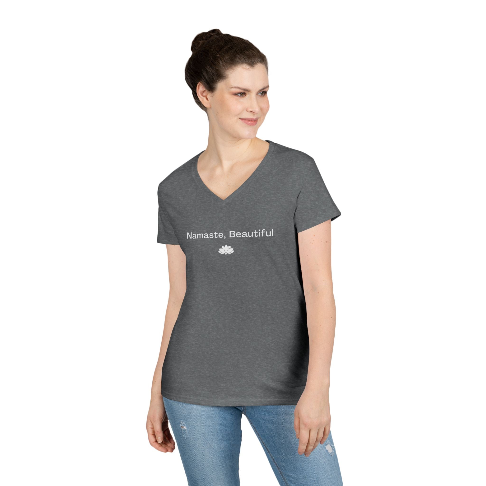 The Signature "Namaste, Beautiful" V-Neck