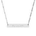 Mantra Horizontal Bar Necklace